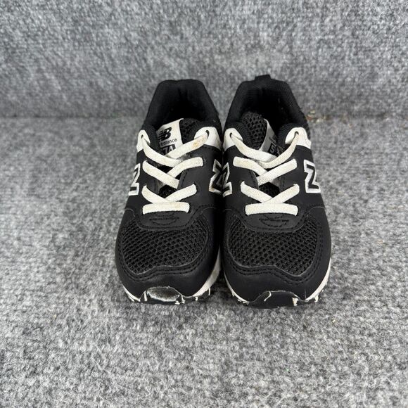 New Balance 574 Toddler 6 Shoes Black White Athletic Sneakers - Picture 2 of 11